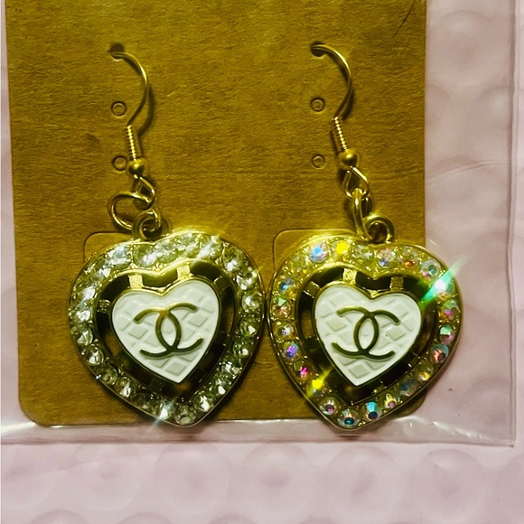 Custom Studded Lux & Designer Earrings- Chanel, Gucci, Louis Vuitton - Picture 2 of 6